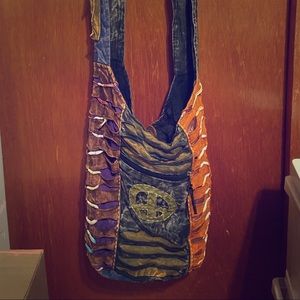 Peace Hippie Hobo Bag